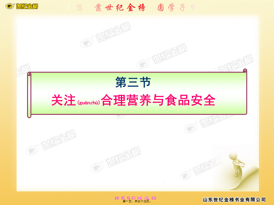 2022年医学专题—第三节--关注合理营养与食品安全.ppt_第1页