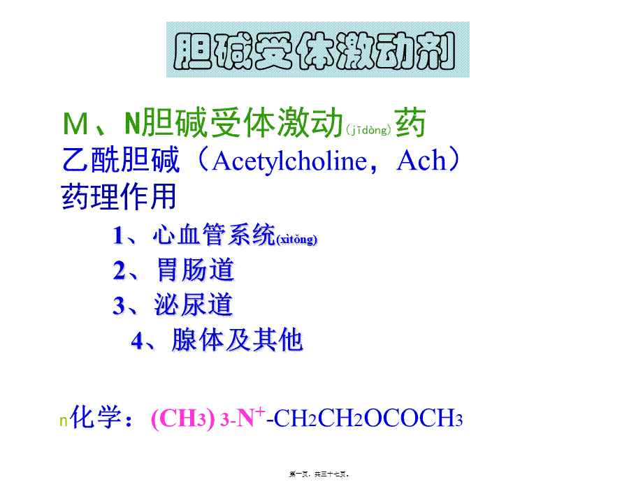 2022年医学专题—第六章-拟胆碱药抗胆碱药.ppt_第1页