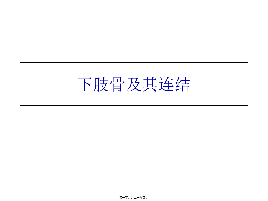 下肢骨与其连结.pptx_第1页