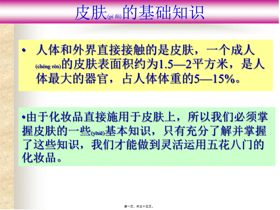 2022年医学专题—皮肤基础知识.ppt_第1页