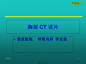 CT(胸部)读片(西京医院).pptx