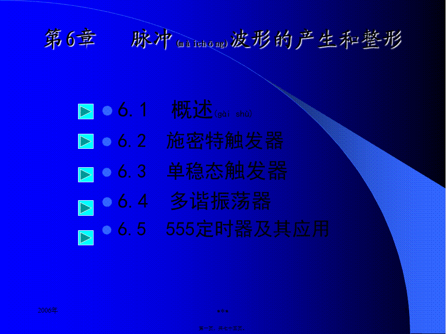 2022年医学专题—脉冲波形的产生和整形.ppt_第1页