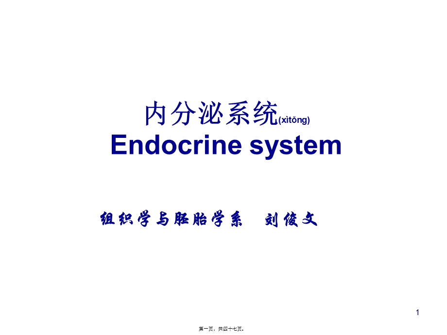 2022年医学专题—组织胚胎学内分泌系统.ppt_第1页