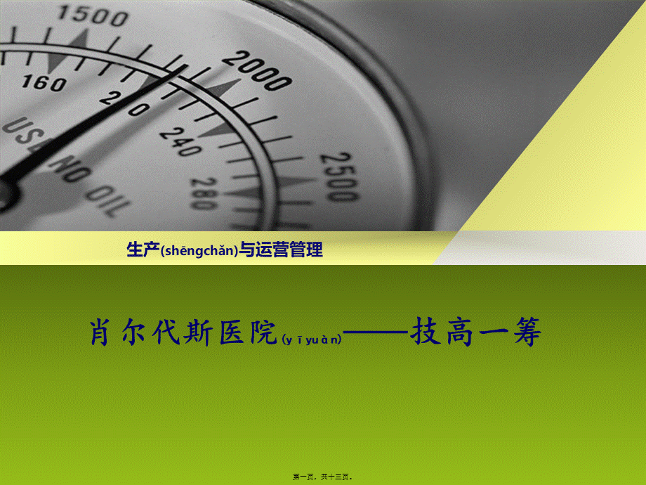 2022年医学专题—肖尔代斯医院案例.ppt_第1页