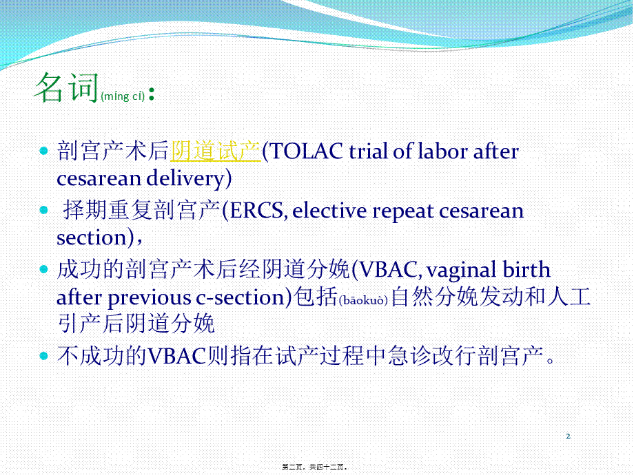 2022年医学专题—剖宫产后阴道分娩VBAC.ppt_第2页