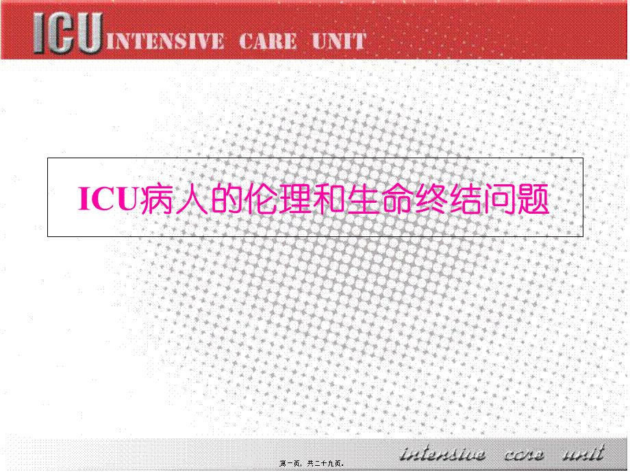 ICU病人的伦理和生命终结问题.pptx_第1页