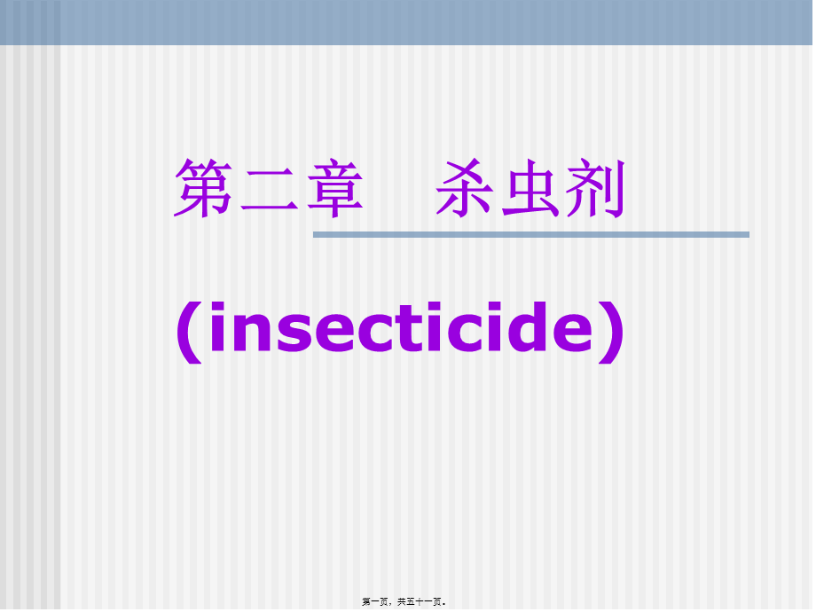 农药合成-第二章---杀虫剂.pptx_第1页