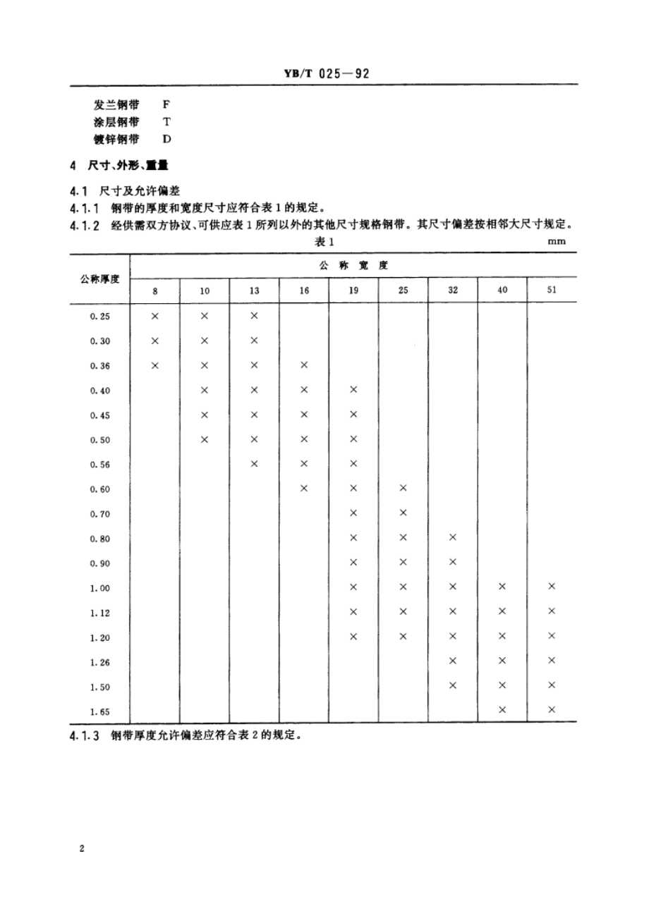 包装用钢带 YBT 025-1992.pdf_第3页