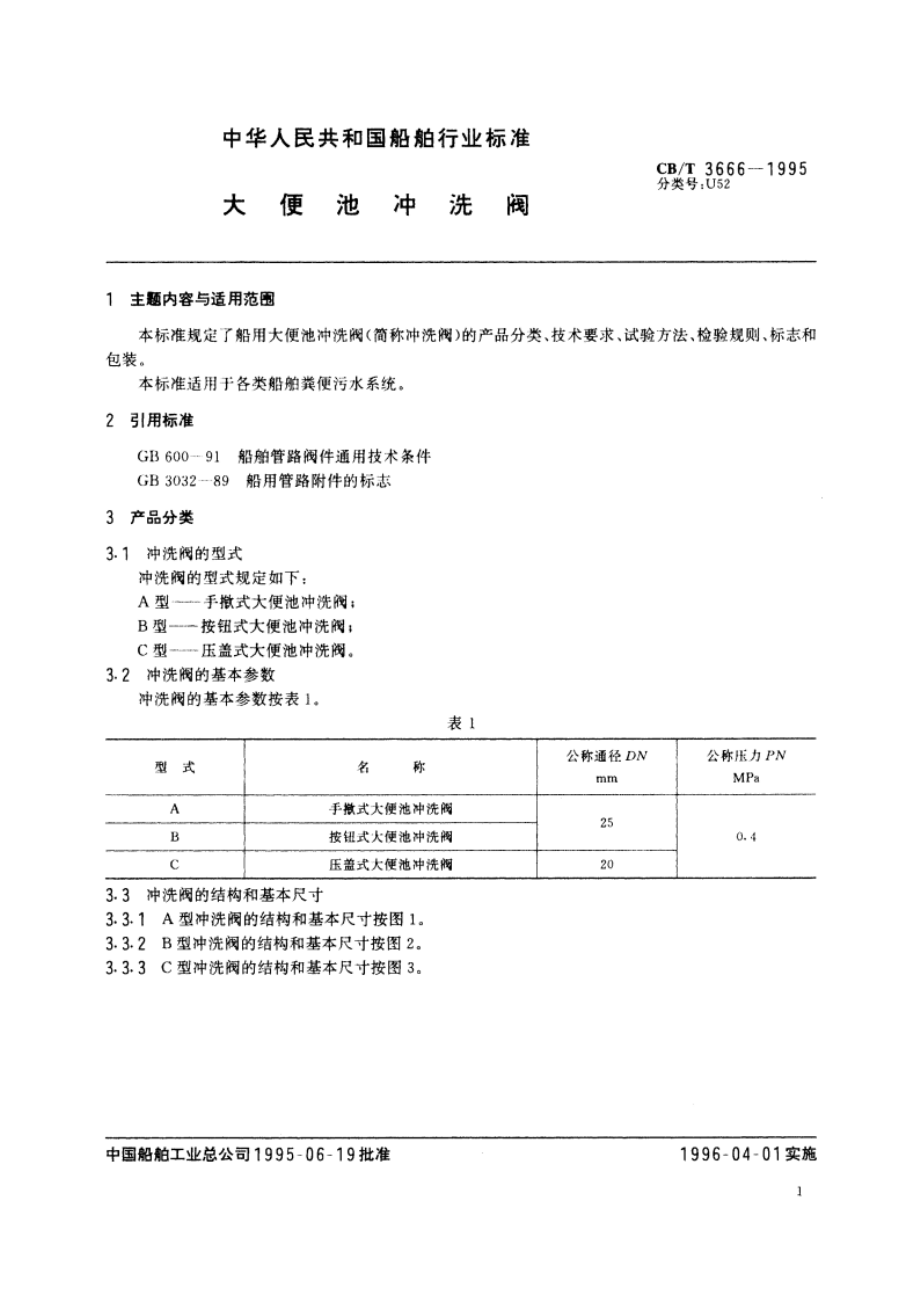 大便池冲洗阀 CBT 3666-1995.pdf_第2页