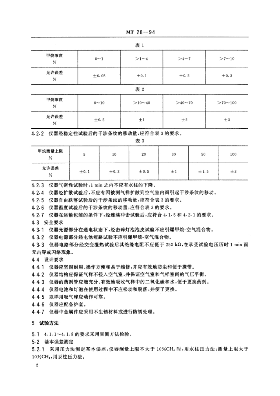 光干涉式甲烷测定器 MT 28-1994.pdf_第3页