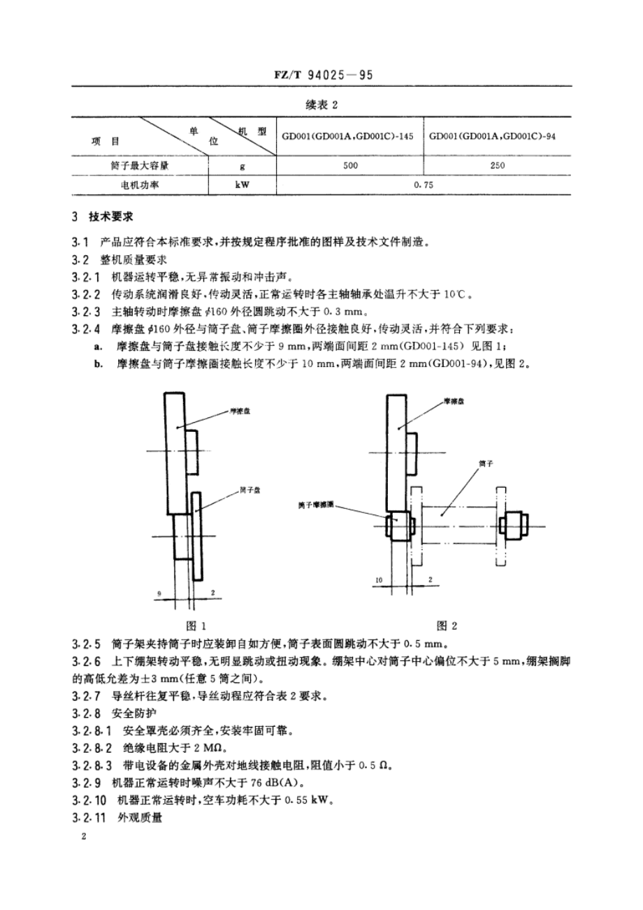 有边筒子络丝机 FZT 94025-1995.pdf_第3页