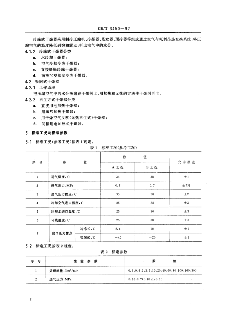 船用压缩空气干燥器技术条件 CBT 3450-1992.pdf_第3页