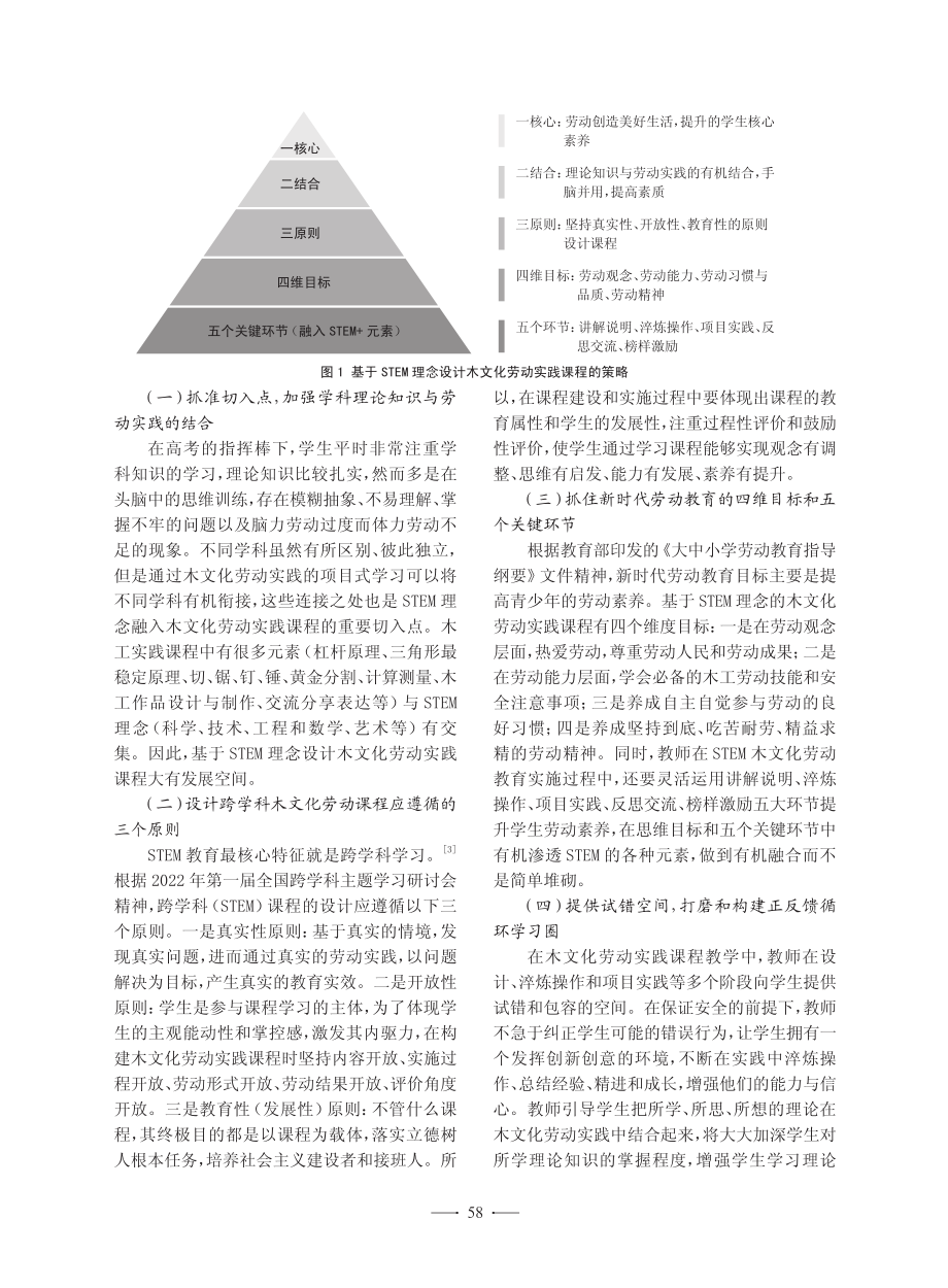 STEM理念下木文化劳动实践课程的设计与实施_杨升东.pdf_第2页