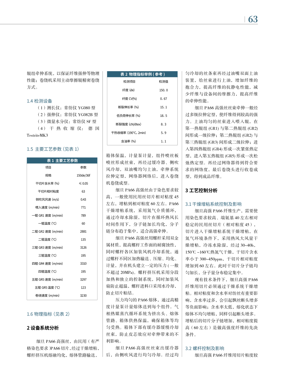 PA66细旦高强丝设备、工艺讨论分析_张井东.pdf_第2页