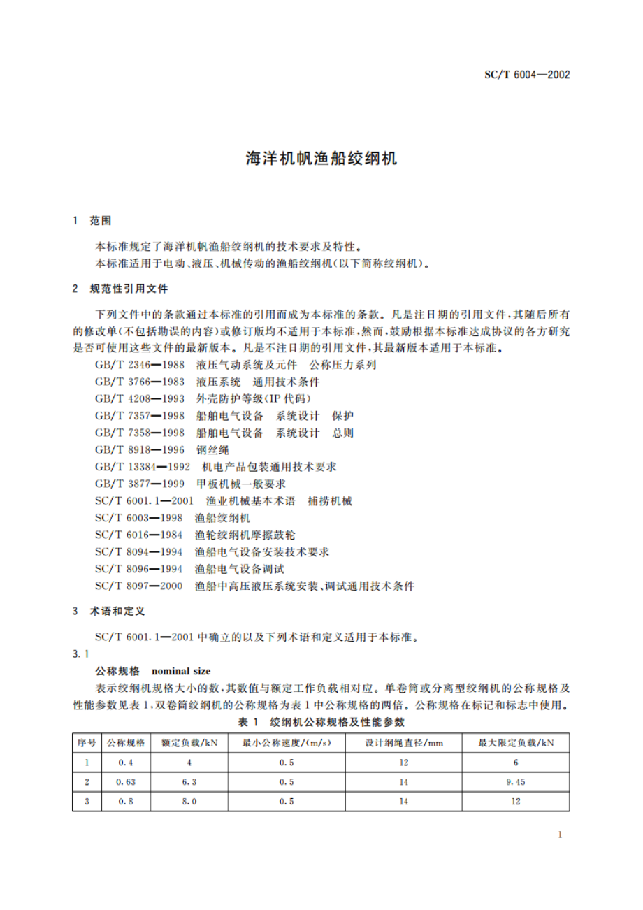 海洋机帆渔船绞纲机 SCT 6004-2002.pdf_第3页