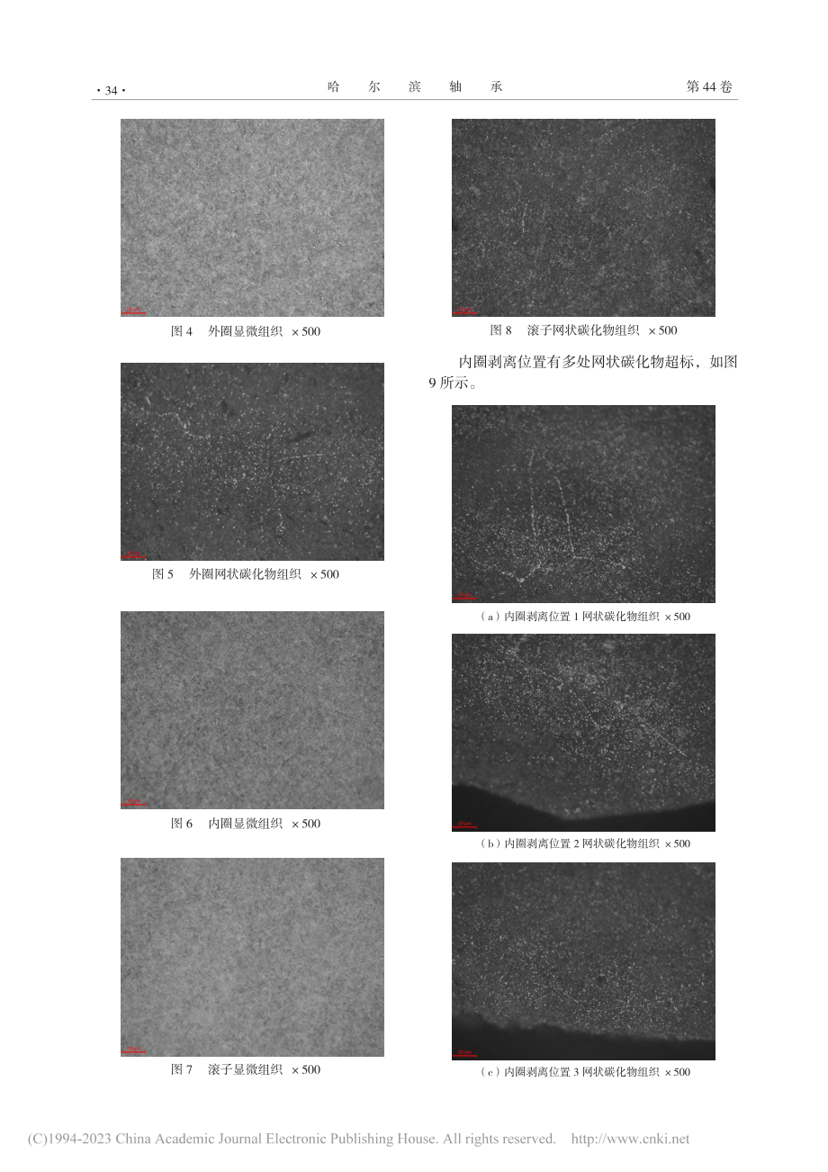 调心滚子轴承内外圈剥离失效分析_纪云巧.pdf_第3页