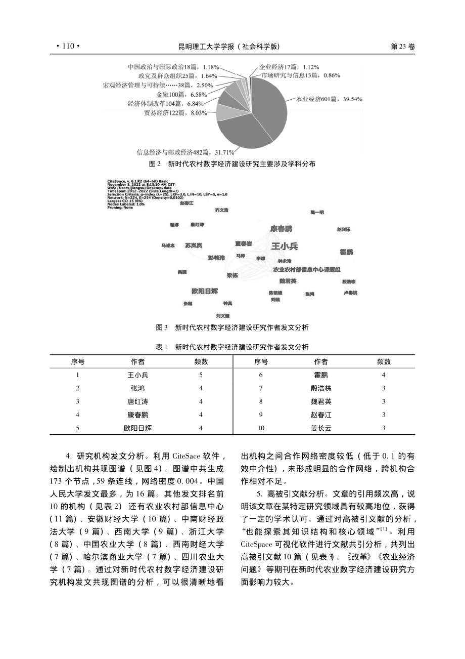 回眸与前瞻：新时代农村数字...ace的可视化知识图谱分析_蒋旭.pdf_第3页