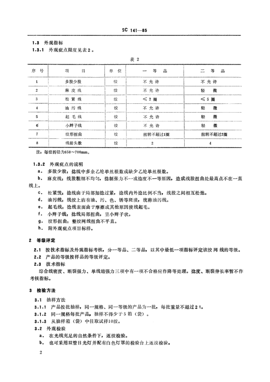 乙纶渔网线 SC 141-1985.pdf_第3页