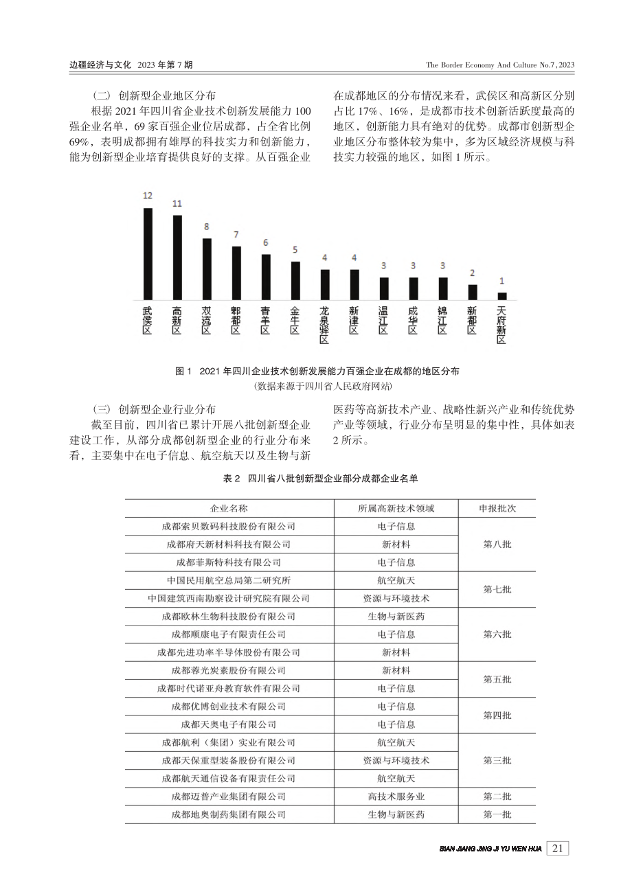 成都创新型企业培育发展对策研究_刘利.pdf_第2页