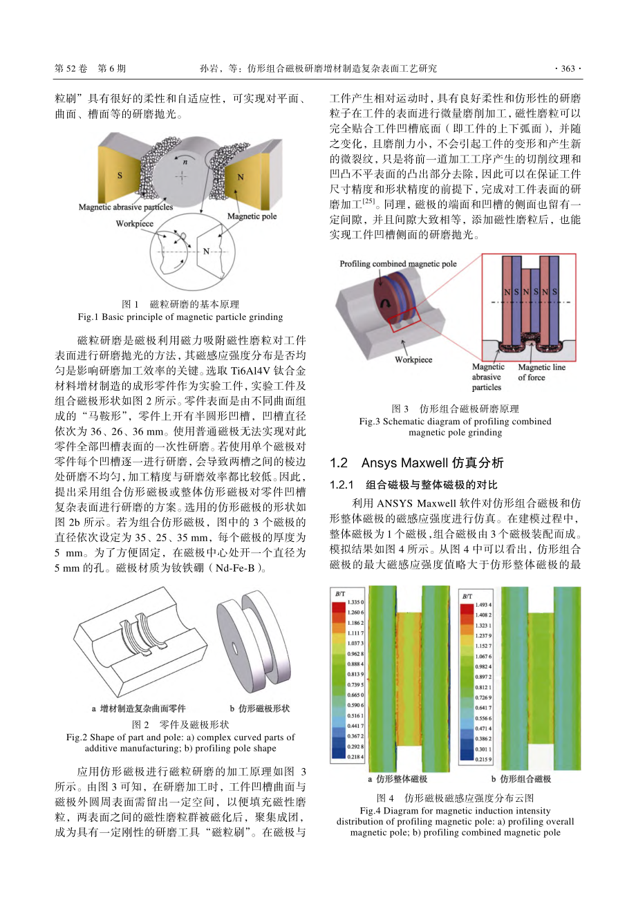 仿形组合磁极研磨增材制造复杂表面工艺研究_孙岩.pdf_第3页