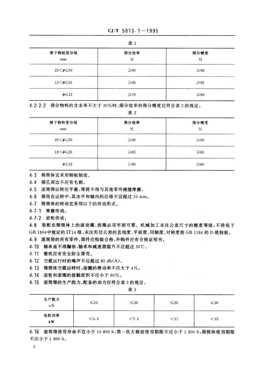 垃圾分选机 垃圾滚筒筛 CJT 5013.1-1995.pdf_第3页