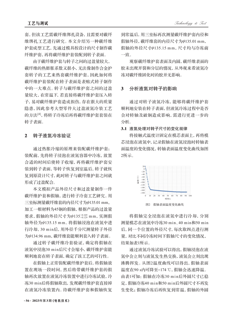 高速表贴式转子碳纤维护套冷套工艺研究_段虎.pdf_第2页