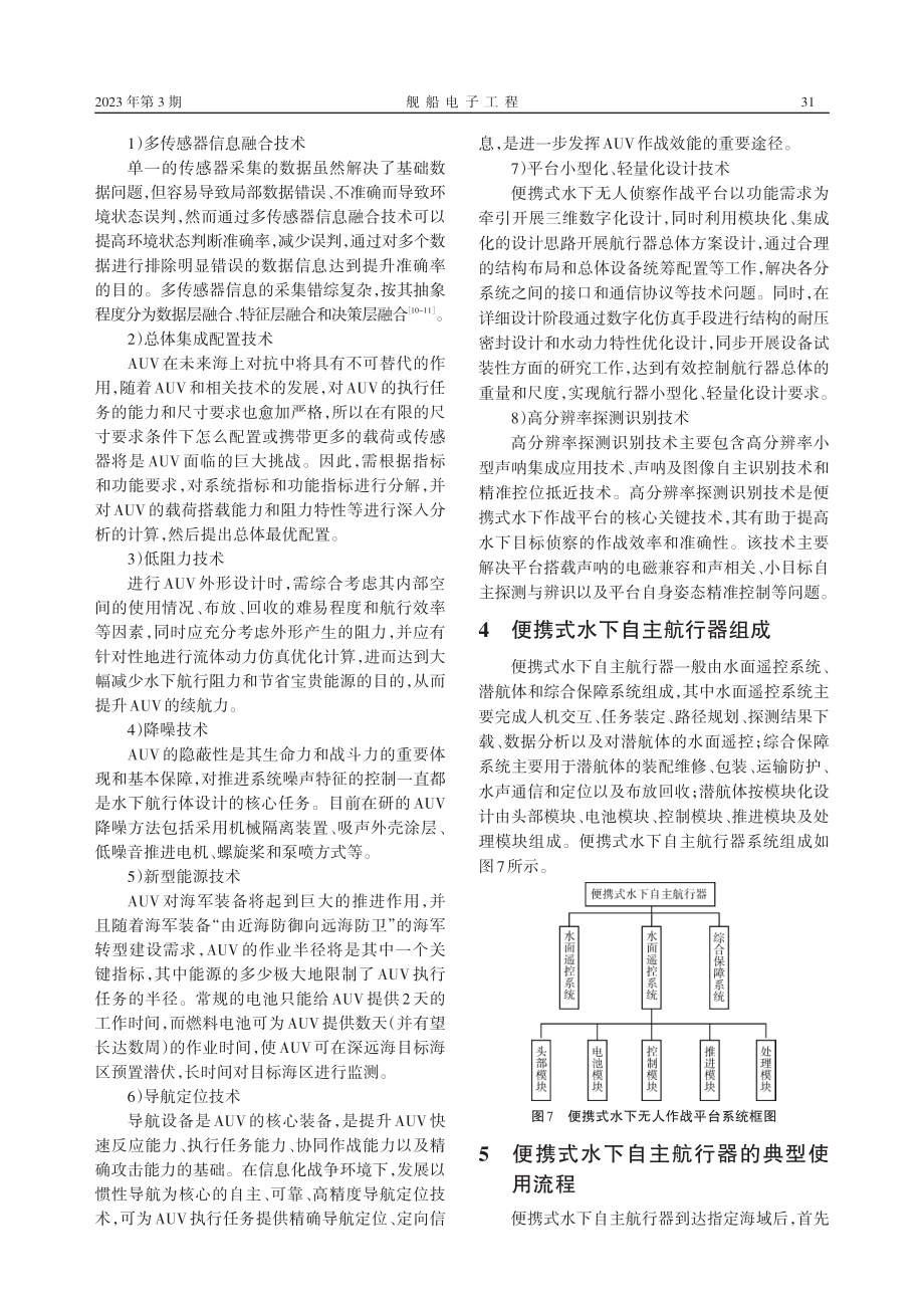 便携式水下自主航行器在水下特种作战中的应用_曹晓霖.pdf_第3页