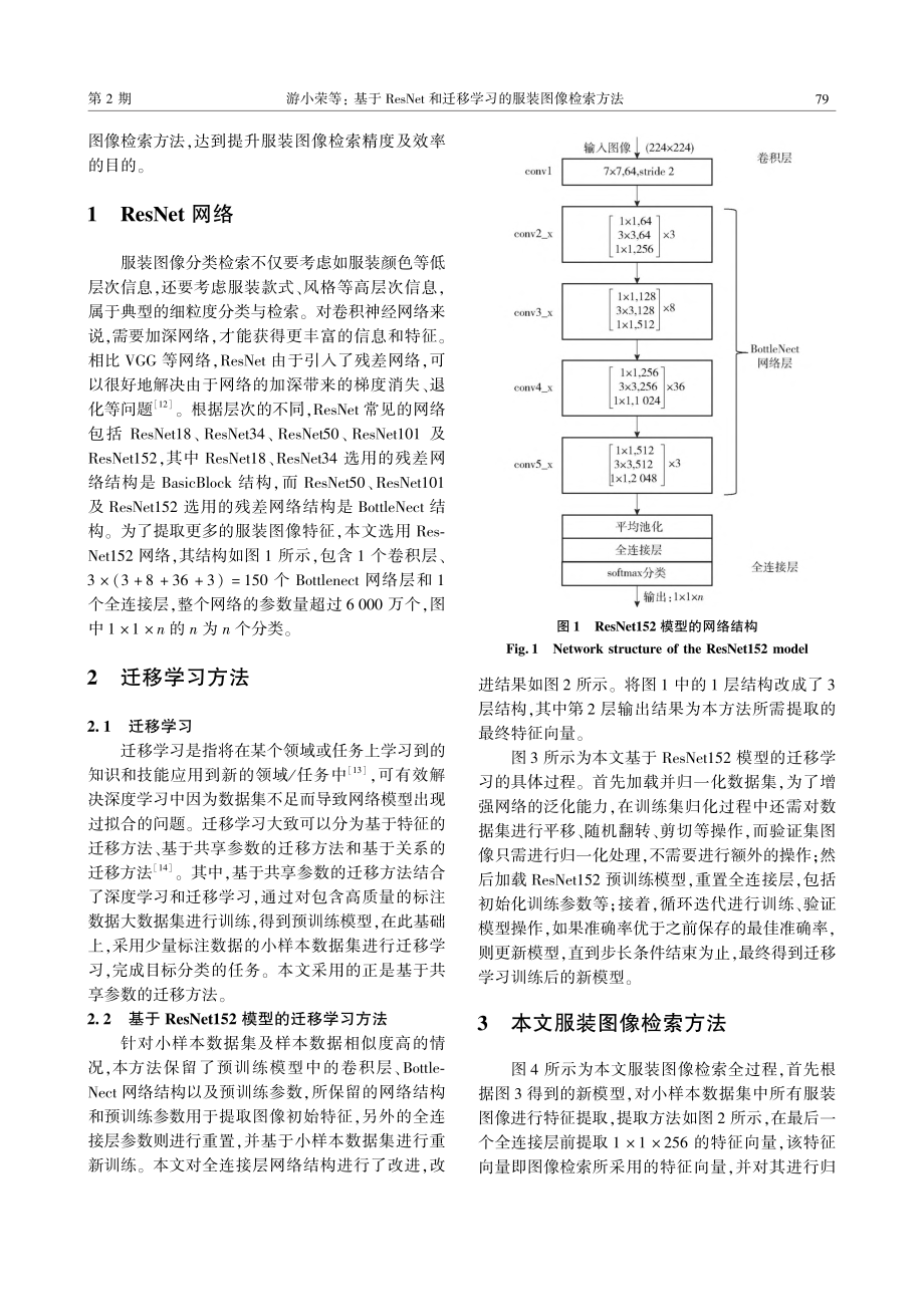 基于ResNet和迁移学习的服装图像检索方法_游小荣.pdf_第2页