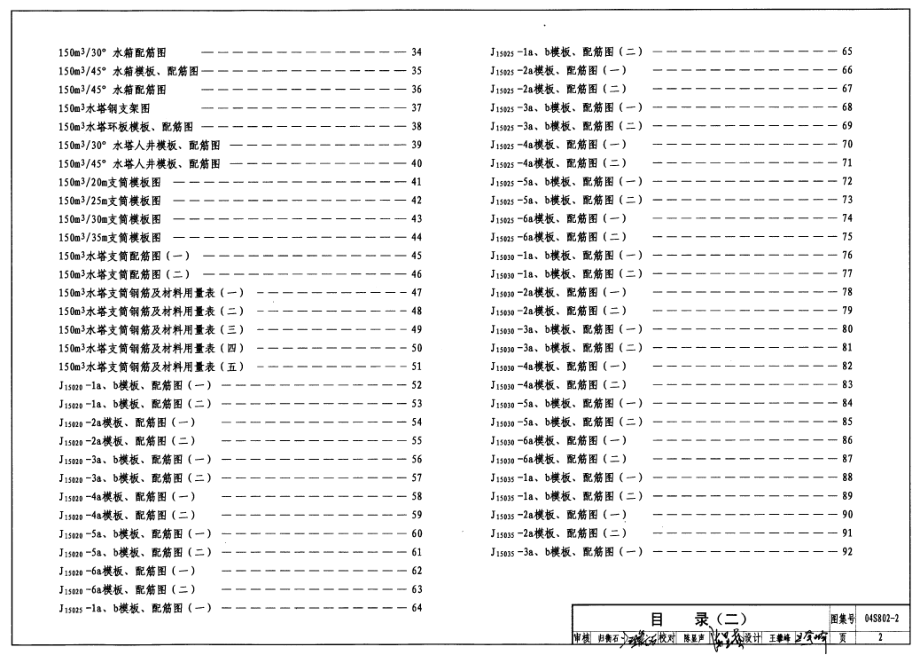 04S802-2 钢筋混凝土倒锥壳不保温水塔(150m3、200m3、300m3).pdf_第2页