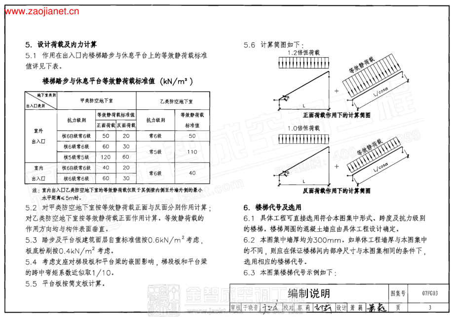 07FG03 防空地下室板式钢筋溷凝土楼梯.pdf_第3页