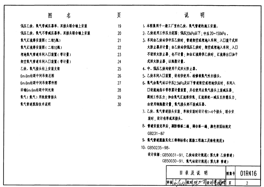 01R416 室内动力管道装置安装-乙炔氧气管道.pdf_第2页