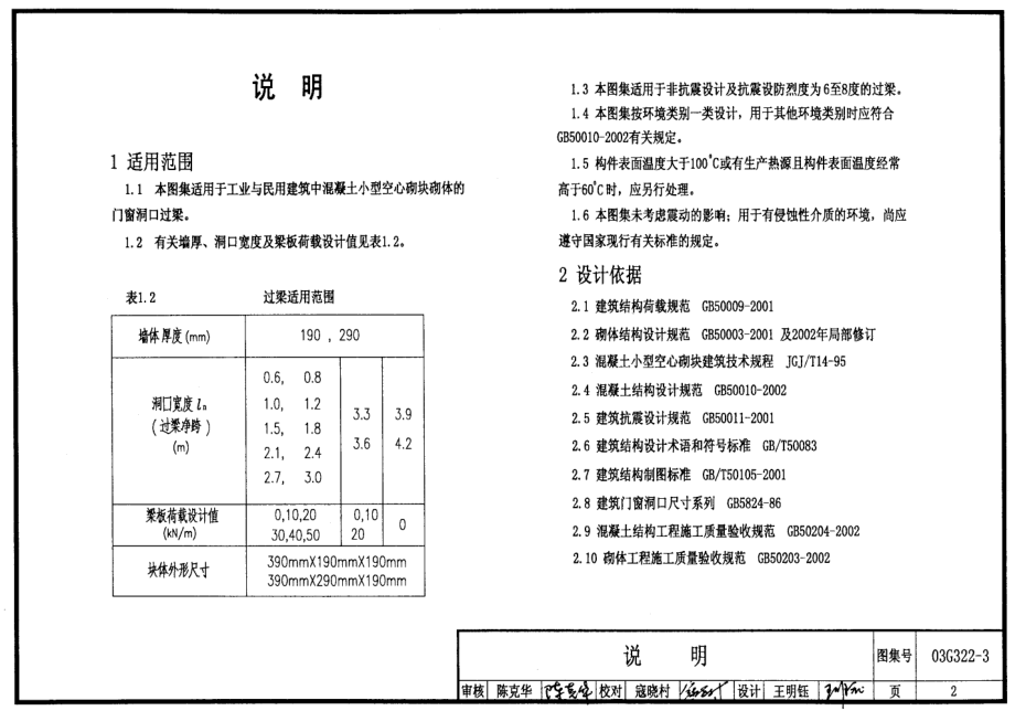 03G322-3钢筋混凝土过梁（混凝土小型空心砌块砌体）.PDF_第2页