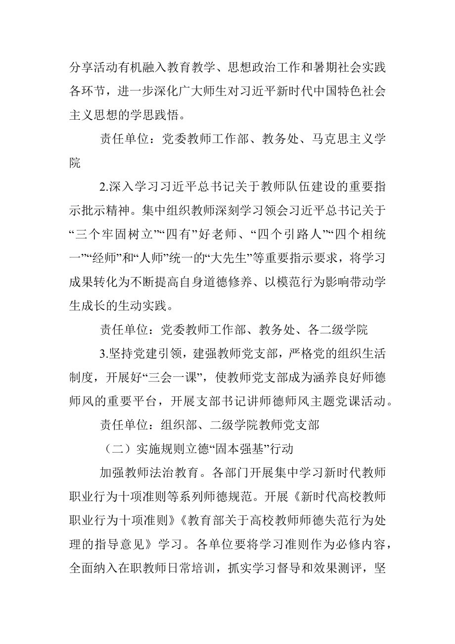 2023某高校师德集中学习教育实施方案.docx_第2页