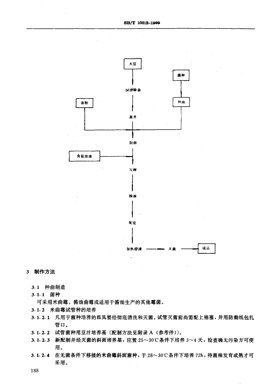 SBT 10312-1999 高盐稀态发酵酱油酿造工艺规程.pdf_第2页