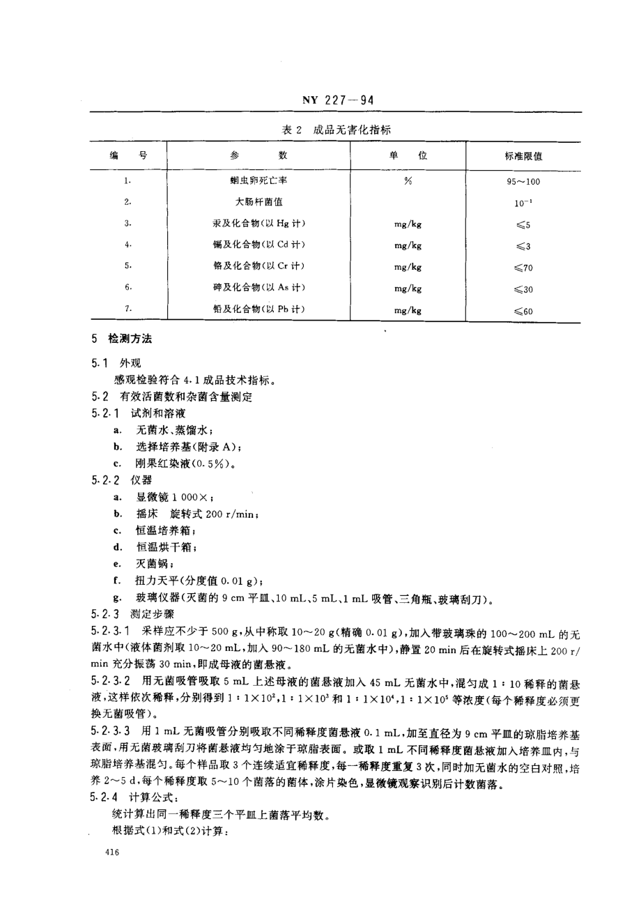 NY 227-1994 微生物肥料.pdf_第3页