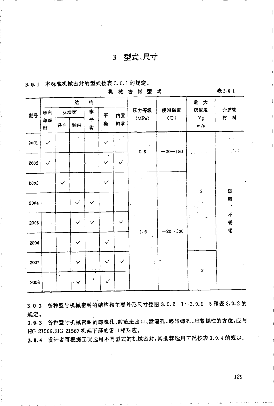 HGT 21571-1995 搅拌传动装置--机械密封.pdf_第3页