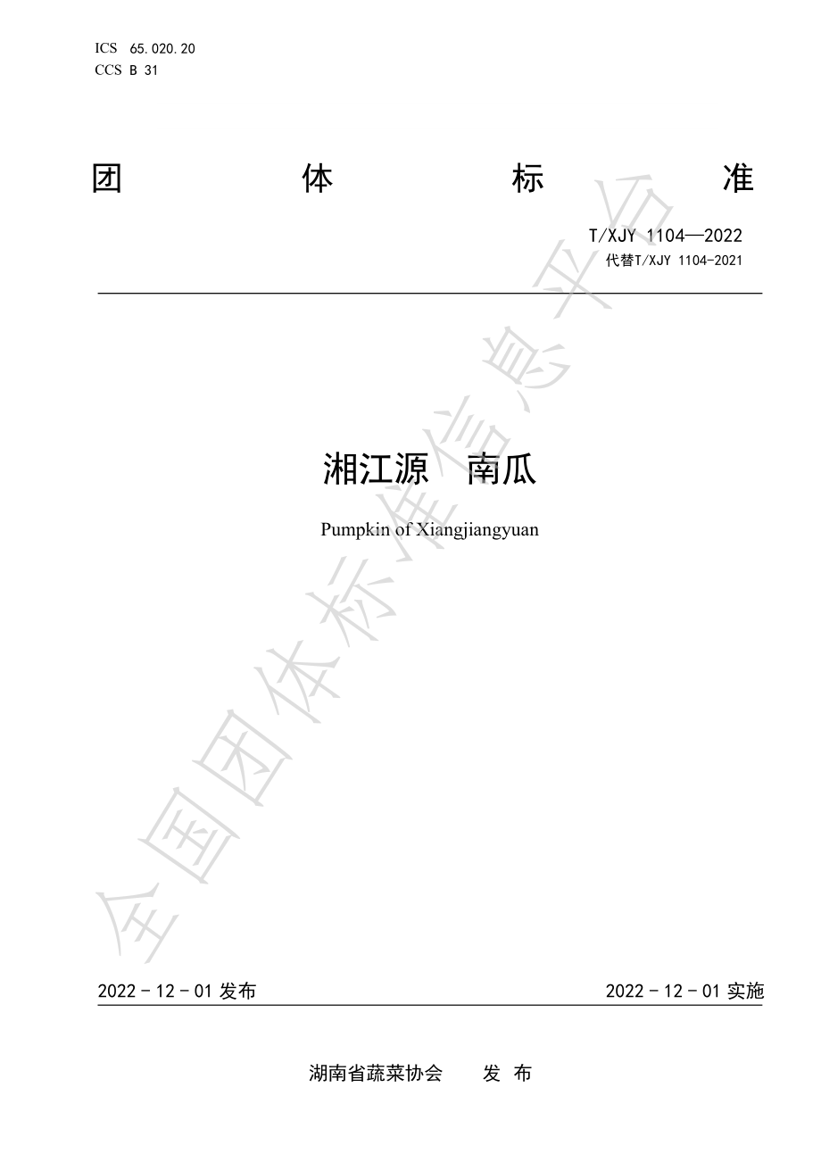 TXJY 1104-2022 湘江源 南瓜.pdf_第1页