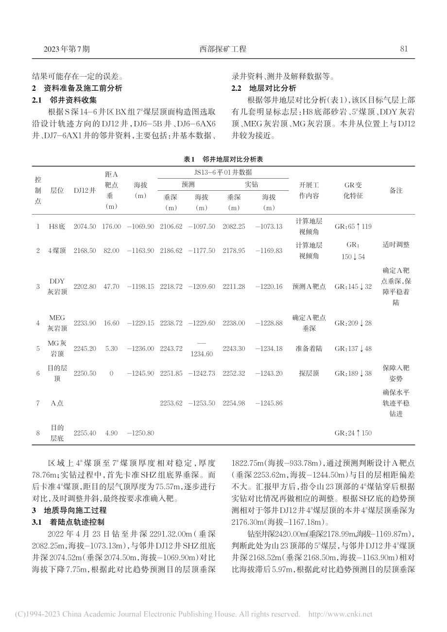 地质录井技术在陕晋煤层气钻井施工中的应用_刘麒.pdf_第2页