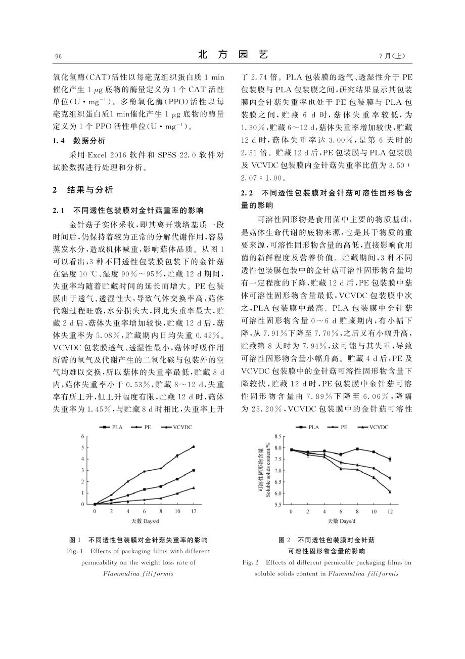 不同透性包装膜对金针菇主要酶活性及营养成分的影响_李学龙.pdf_第3页