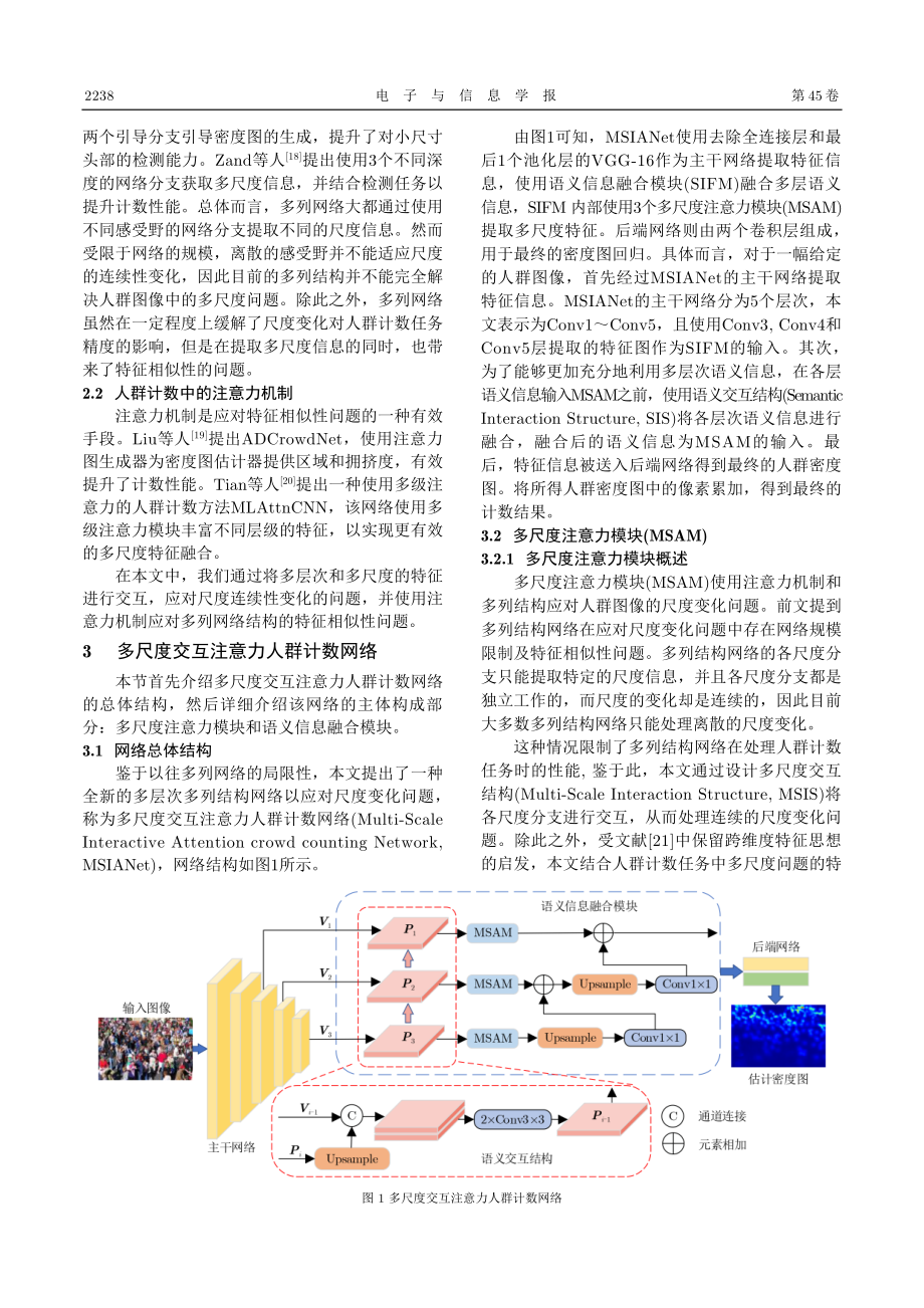 MSIANet：多尺度交互注意力人群计数网络.pdf_第3页