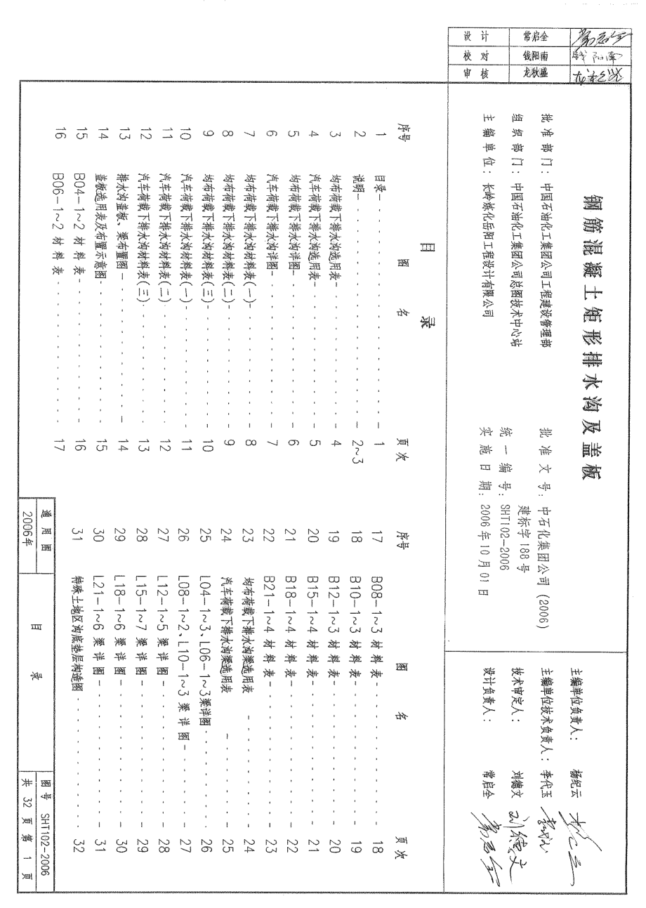 SHT102-2006钢筋混凝土矩形排水沟及盖板.pdf_第2页