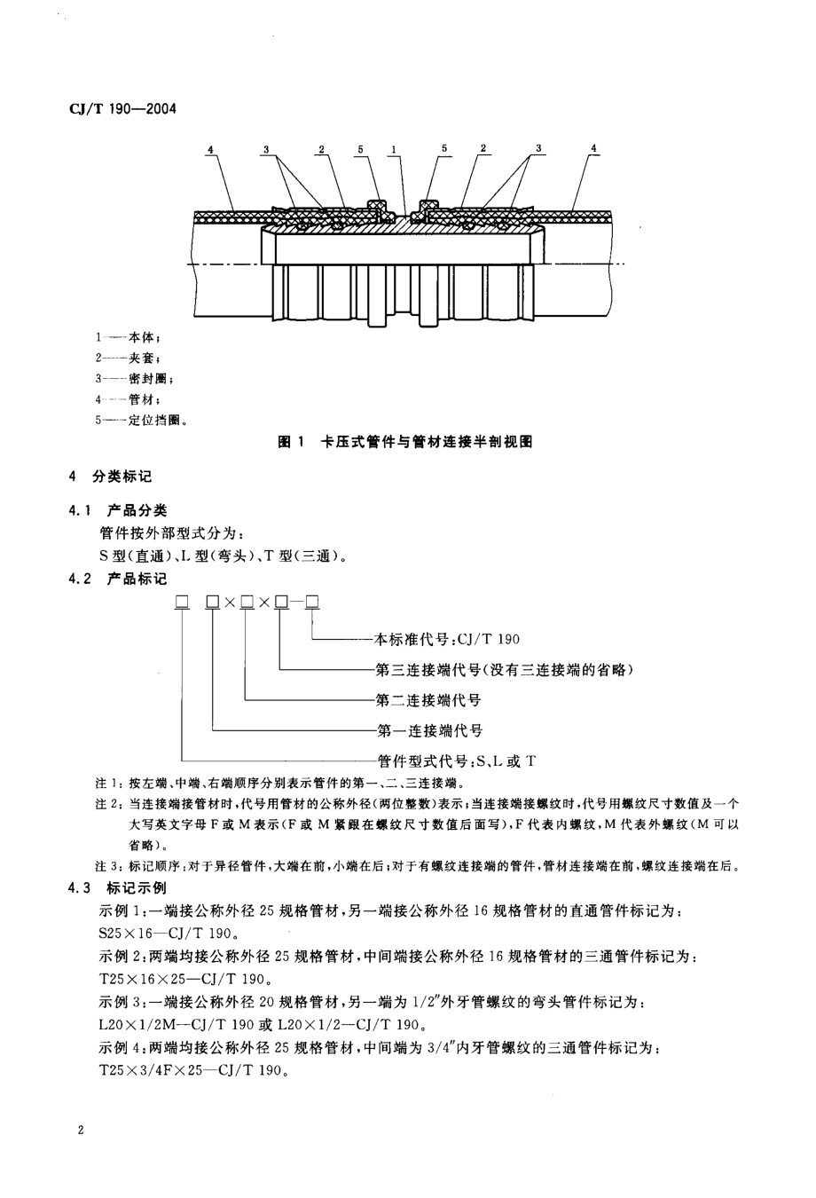 CJT190-2004 铝塑复合管用卡压式管件.pdf_第3页