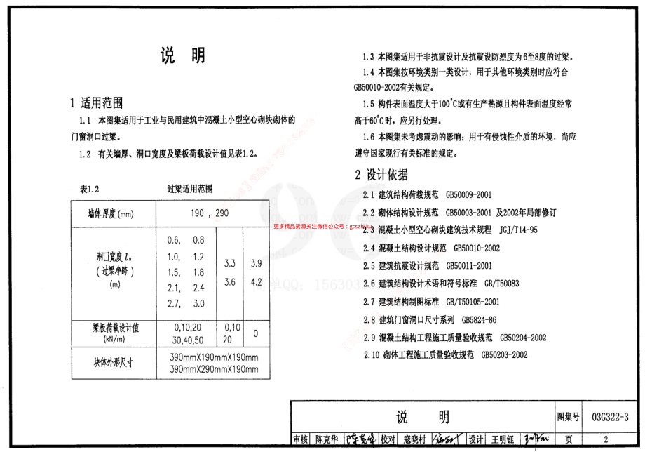 03G322-3钢筋混凝土过梁（混凝土小型空心砌块砌体）.pdf_第2页