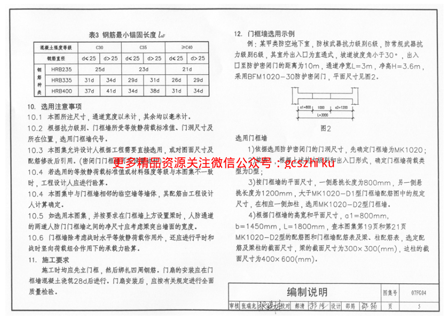 07FG04 钢筋混凝土门框墙(含更正说明).pdf_第2页