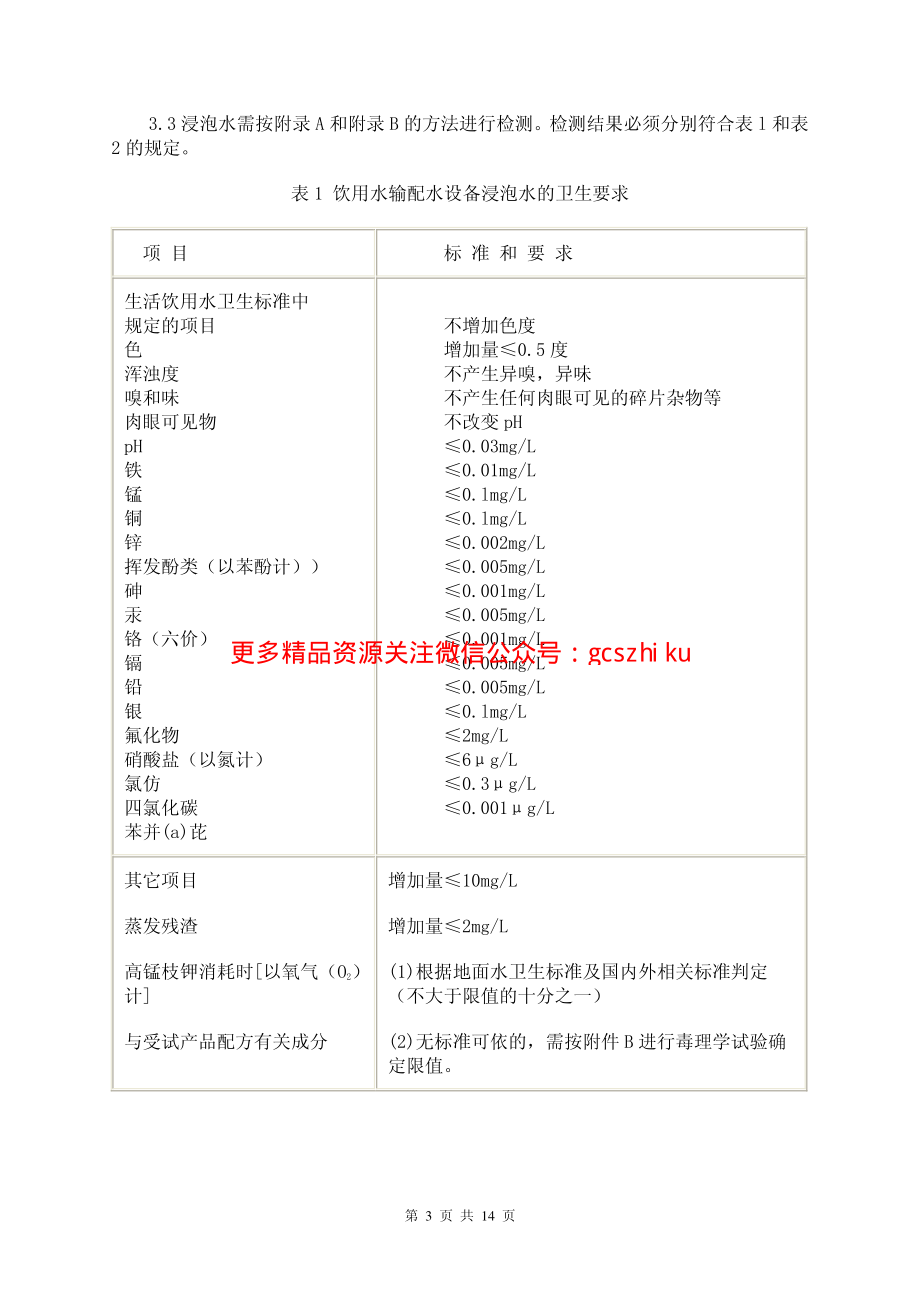 GBT 17219-1998 生活饮用水输配水设备及防护材料安全性评价标准.pdf_第3页