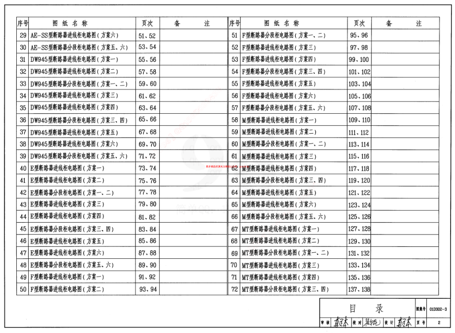 01D302-3 低压母线分段断路器二次接线(续).pdf_第2页