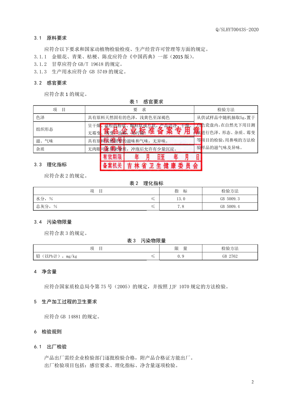 QSLHYT 0043 S-2020 金银花青果茶.pdf_第3页