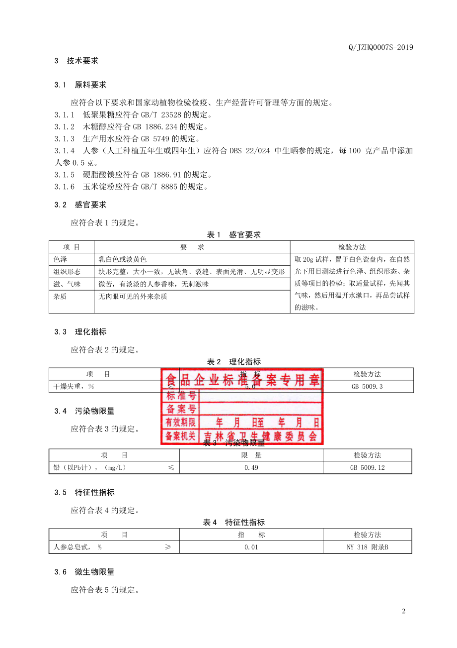 QJZHQ 0007 S-2019 人参片（压片糖果）.pdf_第3页