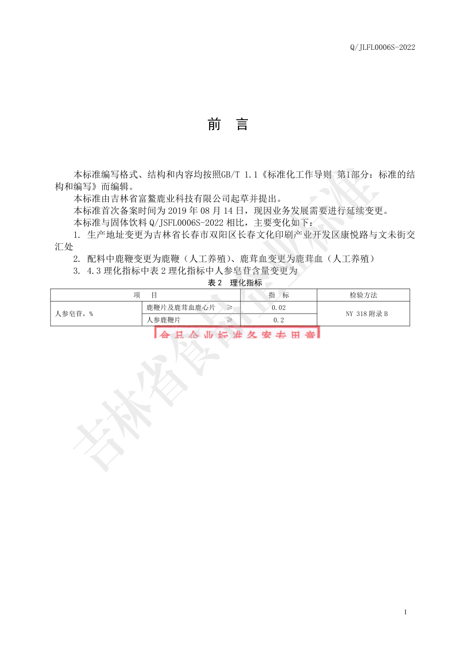 QJLFL 0006 S-2022 鹿副产品压片糖果.pdf_第2页