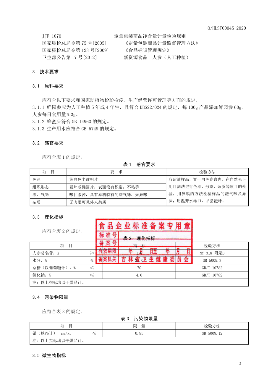 QHLST 0004 S-2020 人参蜜片.pdf_第3页